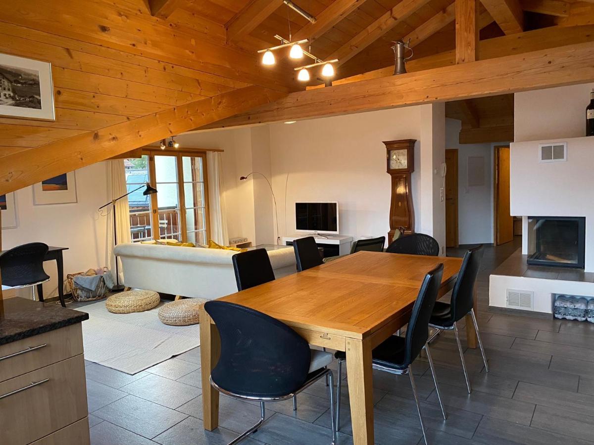Apartmán Attic In The Alps Luzein Exteriér fotografie